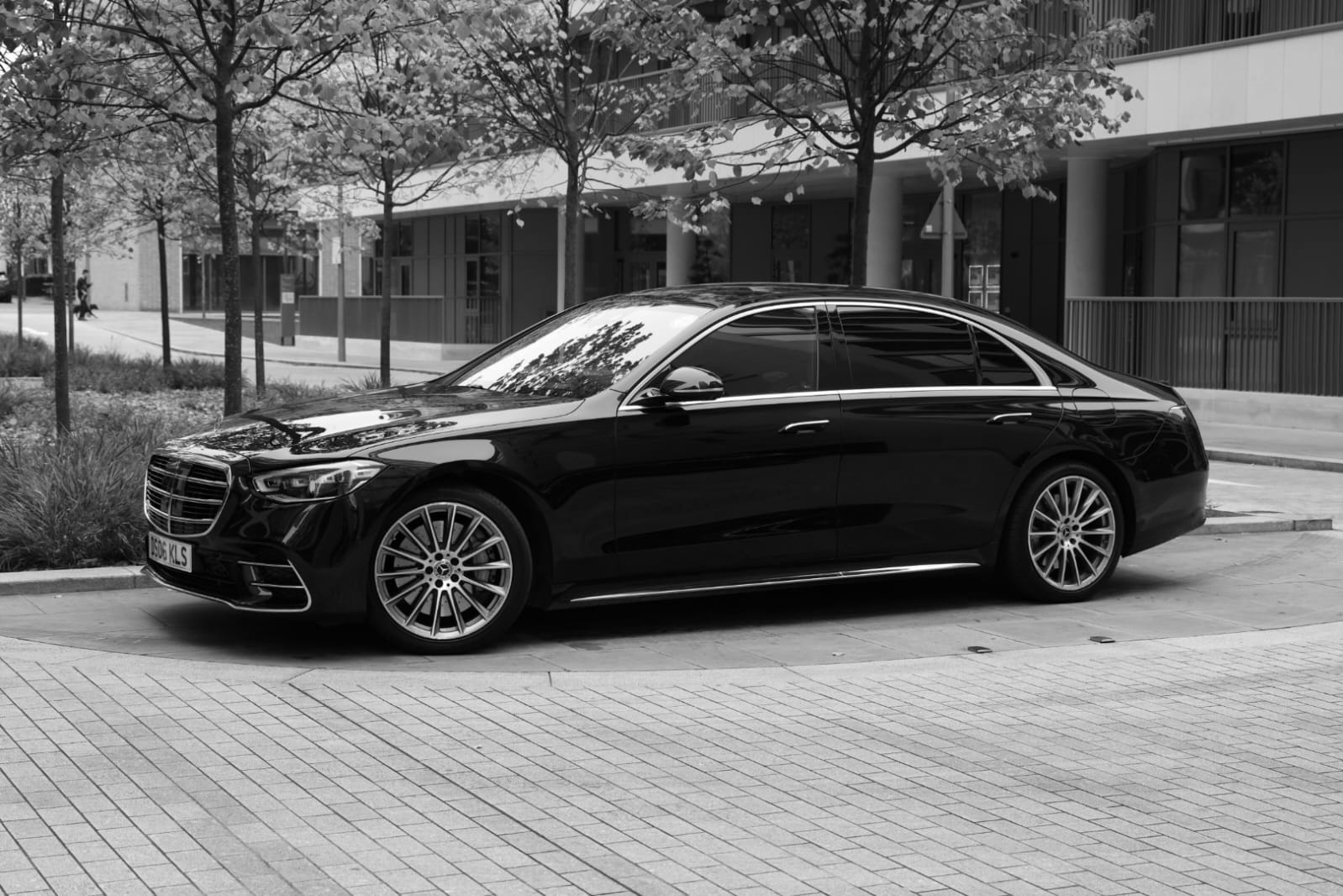 Mercedes-Benz S-Class chauffeur for luxury brand appointments in Mayfair